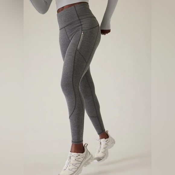 Athleta Pants - NWT Athleta Rainier Heathered Tight Leggings Heather Grey Small